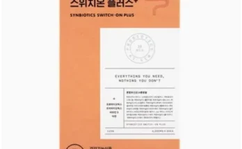 박용우 박사 신바이오틱스 스위치온 플러스 19종 유산균 20박스 추천 후기 가성비 리뷰 가격 비교 순위
