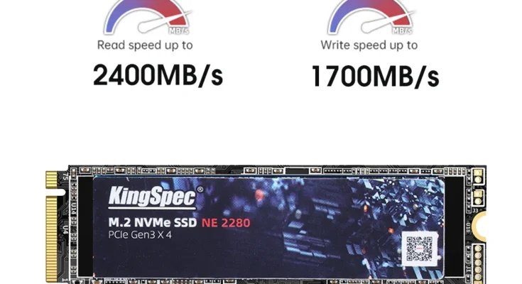 KingSpec 노트북 데스크탑용 내부 솔리드 스테이트 드라이브, M2 SSD NVMe, 256GB, 512GB, 1TB, 128GB, M.2 NMVe 2280, PCIe 3.0 하드 디스크