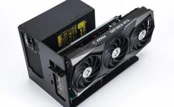 Egpu 썬더볼트 3/4 to pcie 그래픽 카드 외부 브래킷 스탠드, 7900XT/rtx4090 ATX 전원 공급 장치 설치 가능