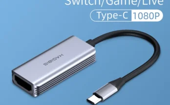 Hagibis C타입 비디오 캡처 카드, HDMI 호환, USB C 1080P HD 게임 레코드, PS4/5 스위치 라이브 스트리밍 방송 카메라용