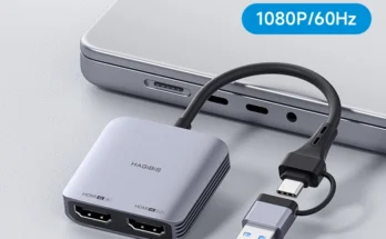 Hagibis 비디오 캡처 카드 HDMI 호환, USB A/C 레코딩 카드, 1080P, 4K 루프 아웃, 스위치 Xbox PS4/5 라이브 스트리밍용