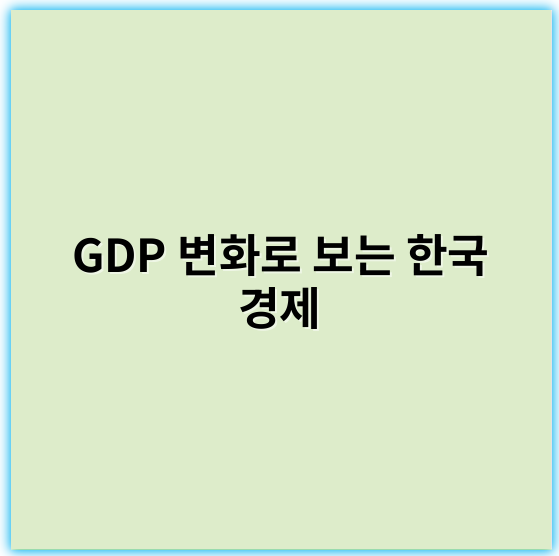 GDP 변화로 보는 한국 경제: 2025년 이후 전망과 핵심 포인트